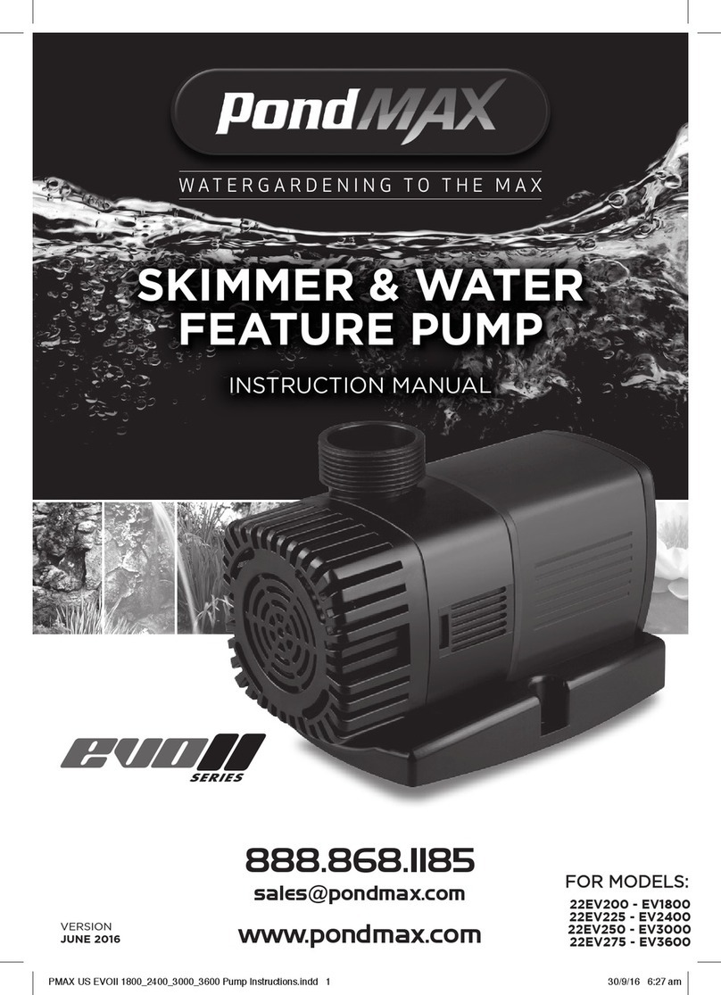 PondMAX 22EV200 User manual