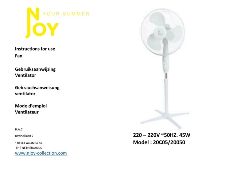 Njoy 20050 Instructions for use