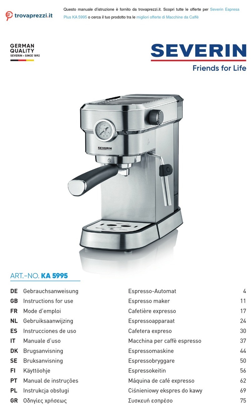 SEVERIN Espresa Plus KA 5995 Instructions for use