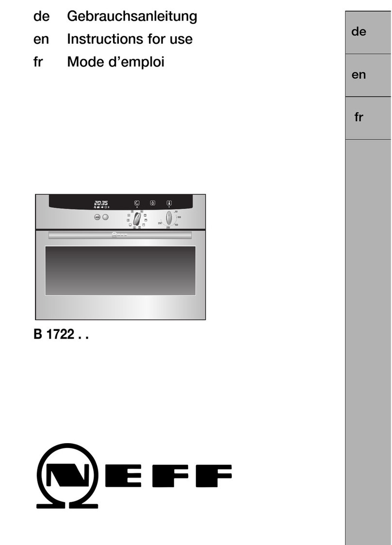 NEFF B 1722 Series Instructions for use
