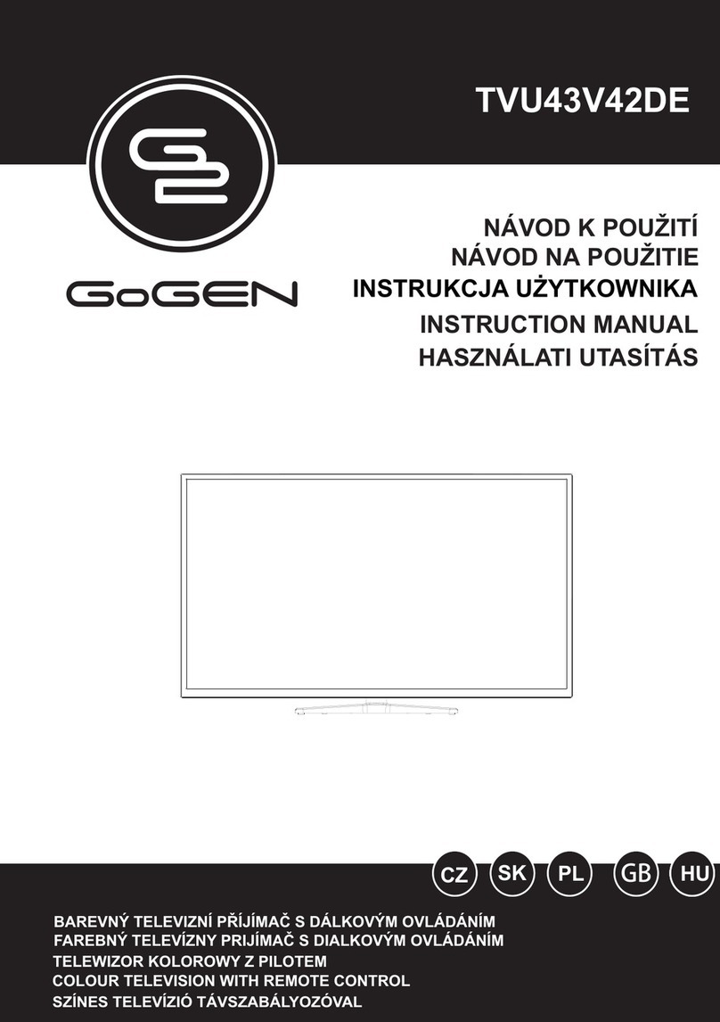 Gogen TVU43V42DE User manual