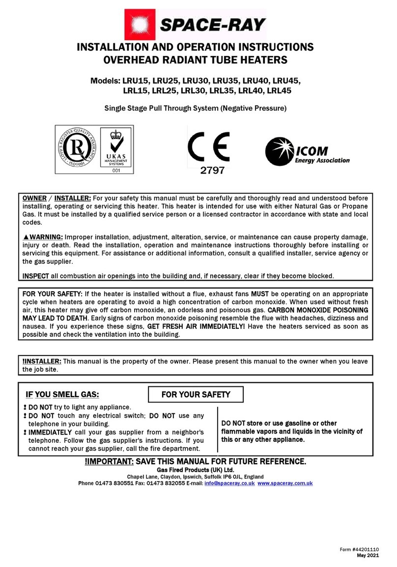 Space-Ray LRU15 Owner's manual