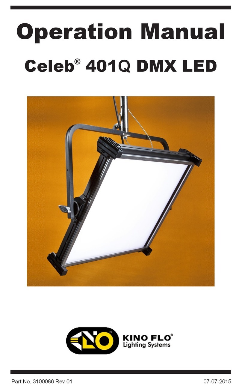 Kino Flo Celeb 401Q DMX LED Operation manual