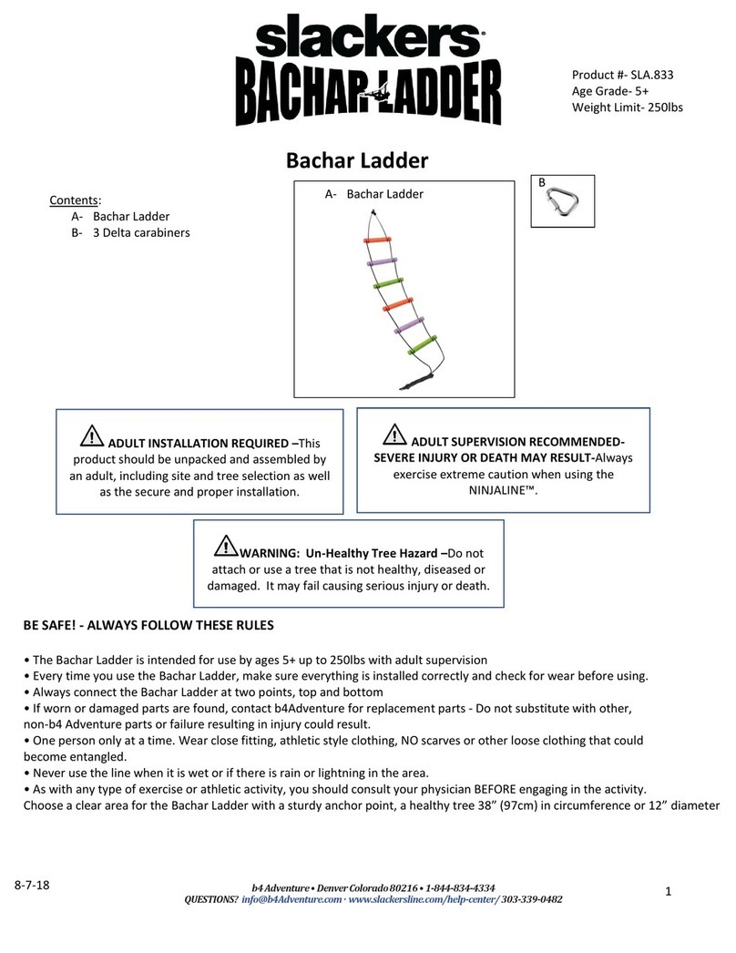 Slackers BACHAR-LADDER SLA.833 User manual