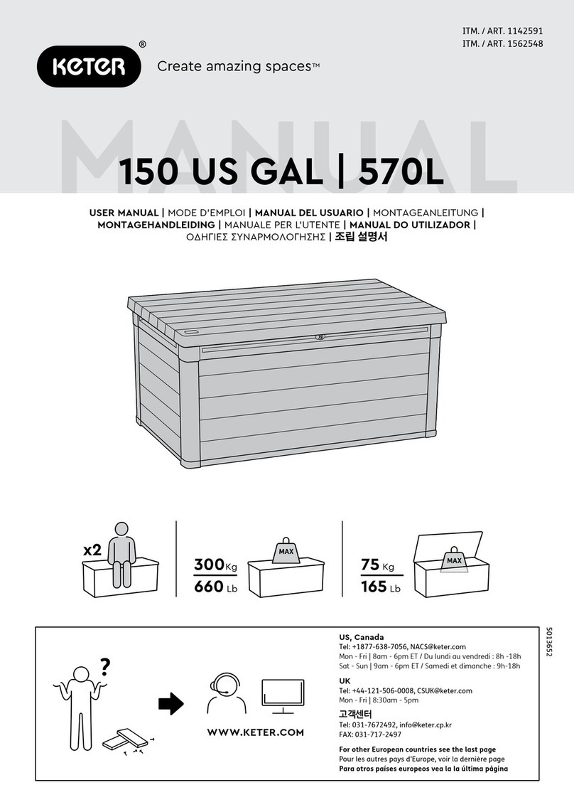 Keter 150 US GAL 570L User manual