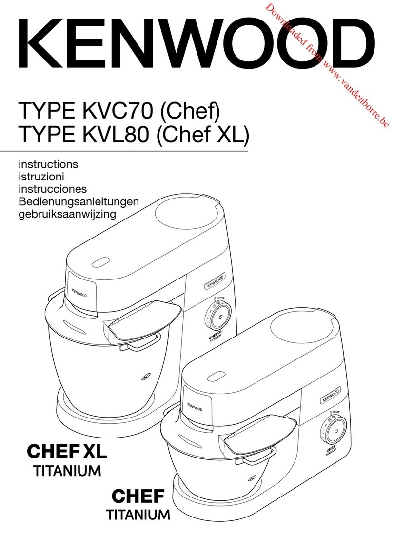 Kenwood Chef XL Titanium instructions