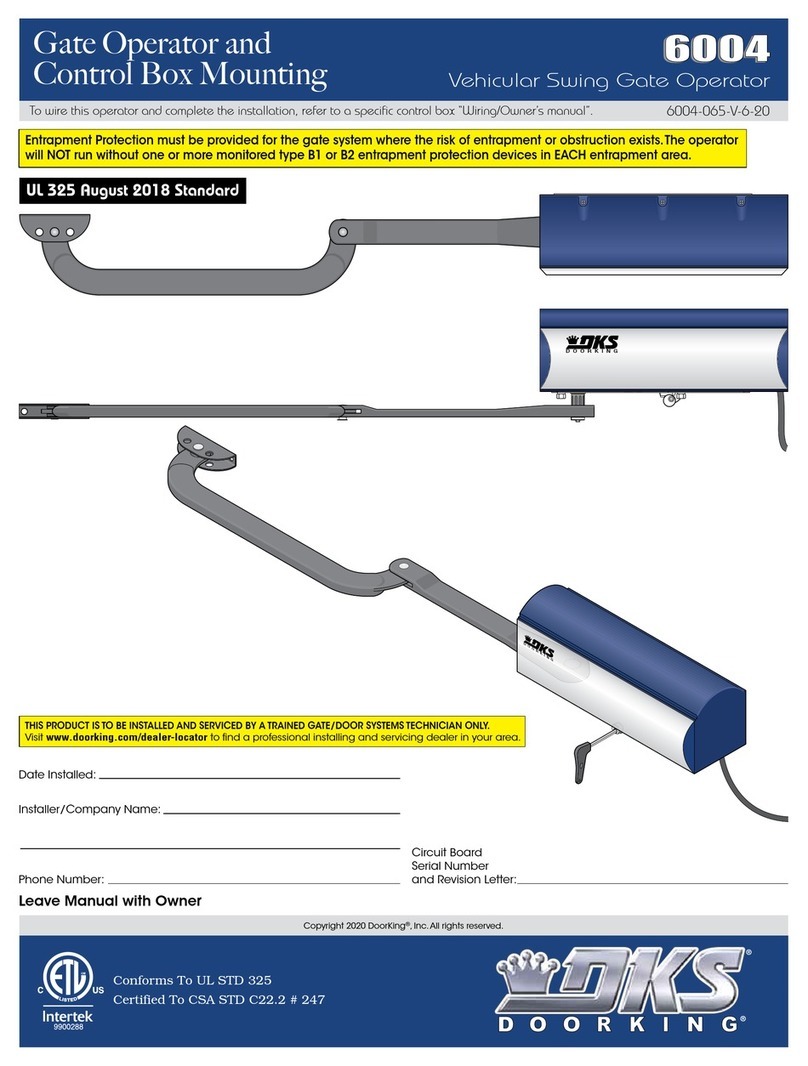 DoorKing 6004 manual DoorKing 6004 manual