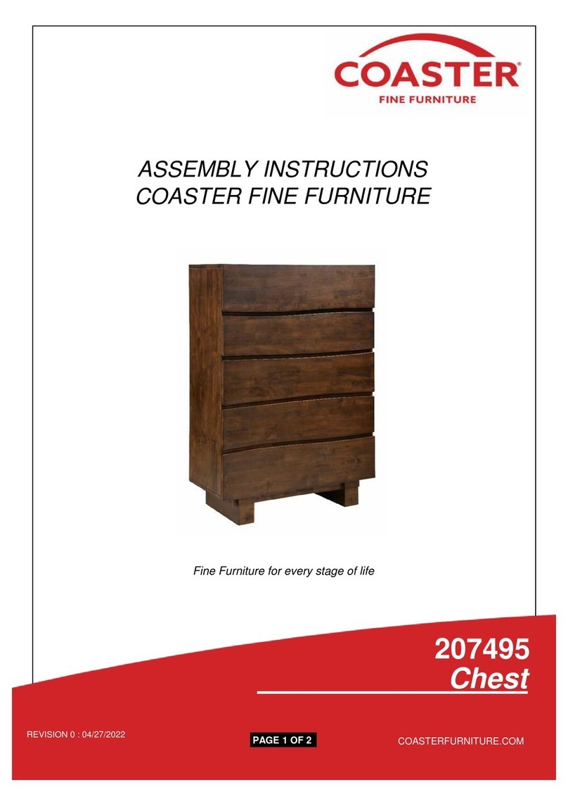 Coaster 207495 Assembly instructions Coaster 207495 Assembly instructions