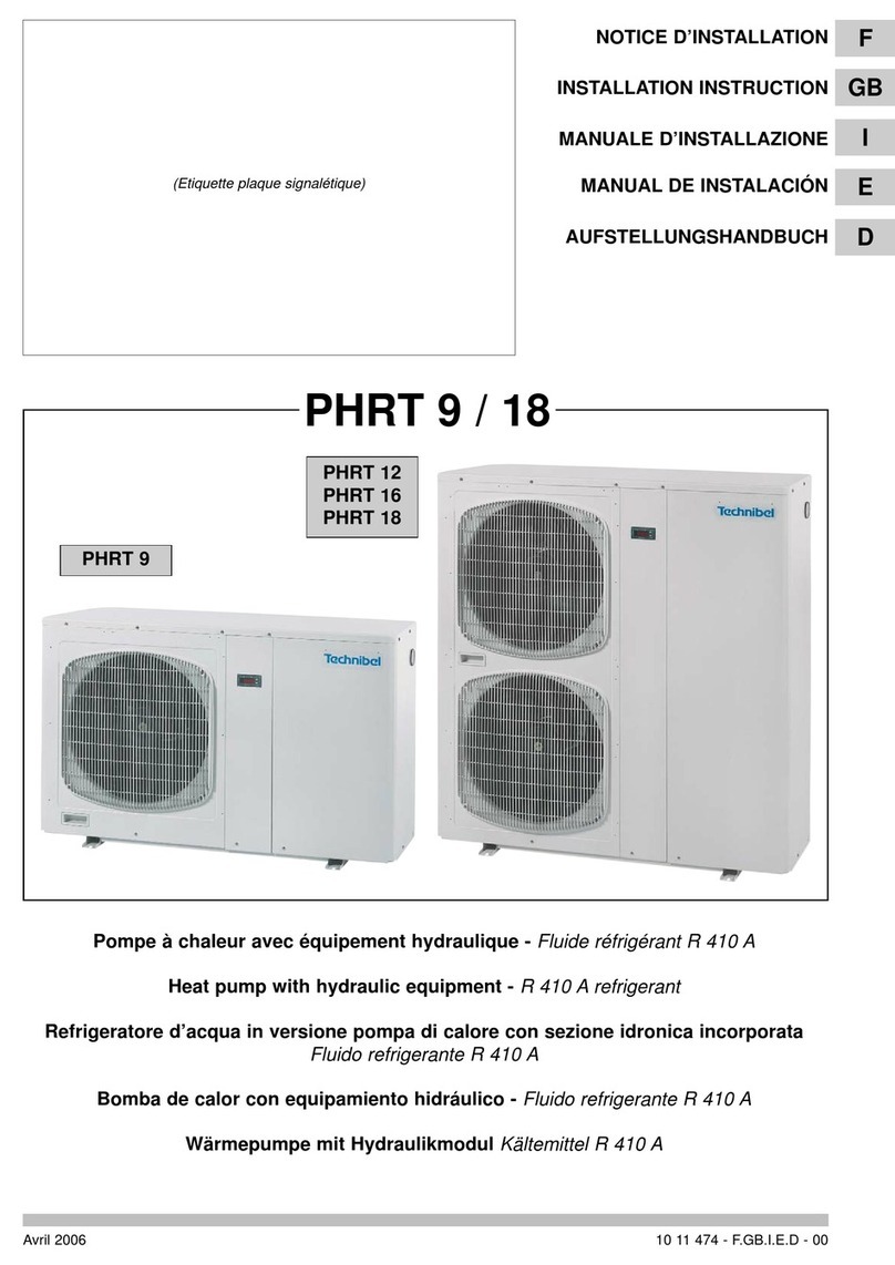 Technibel PHRT 9 Installation instruction