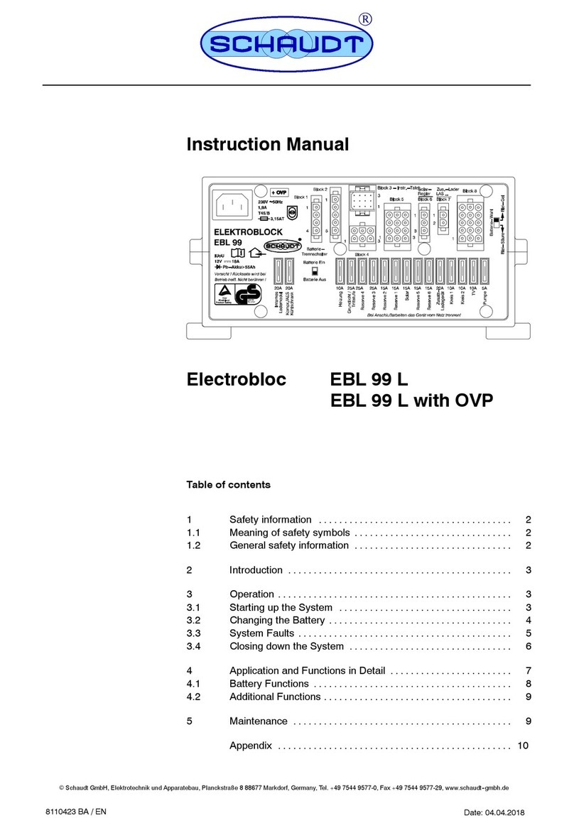Schaudt EBL 99 L instruction manual
