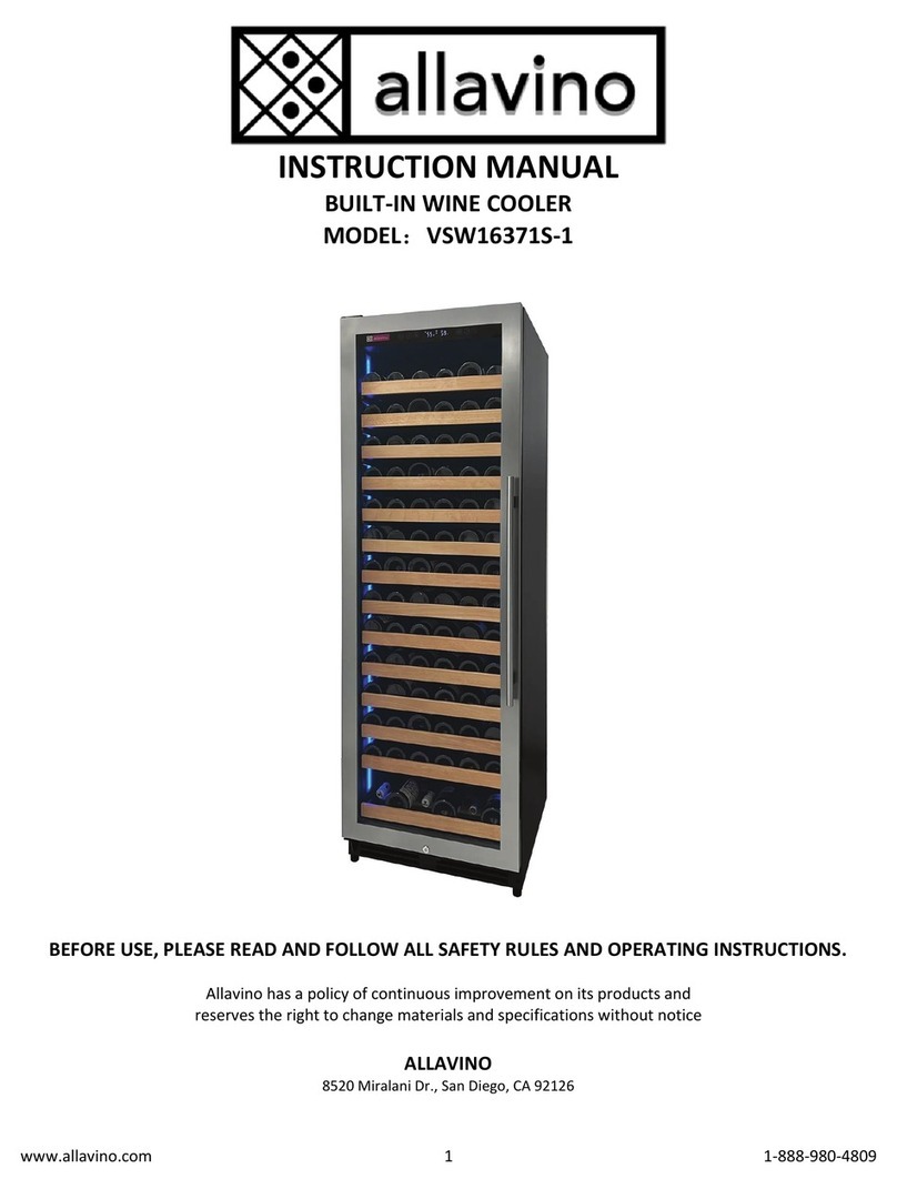 Allavino VSW16371S-1 User manual