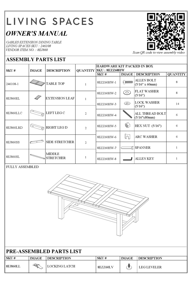 Living Spaces 8EJ860 User manual