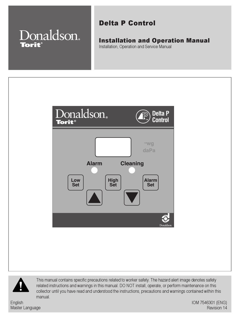 Donaldson Torit Delta P Control User manual