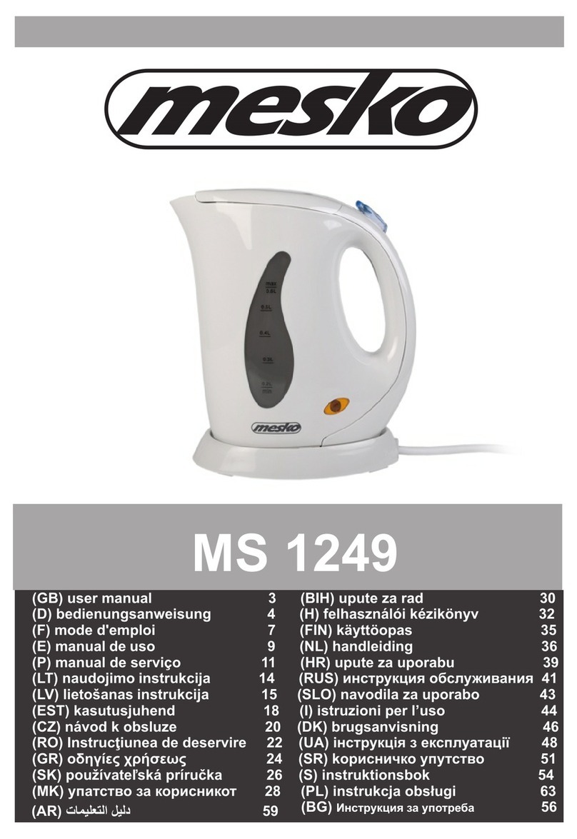 Mesko MS 1249 User manual