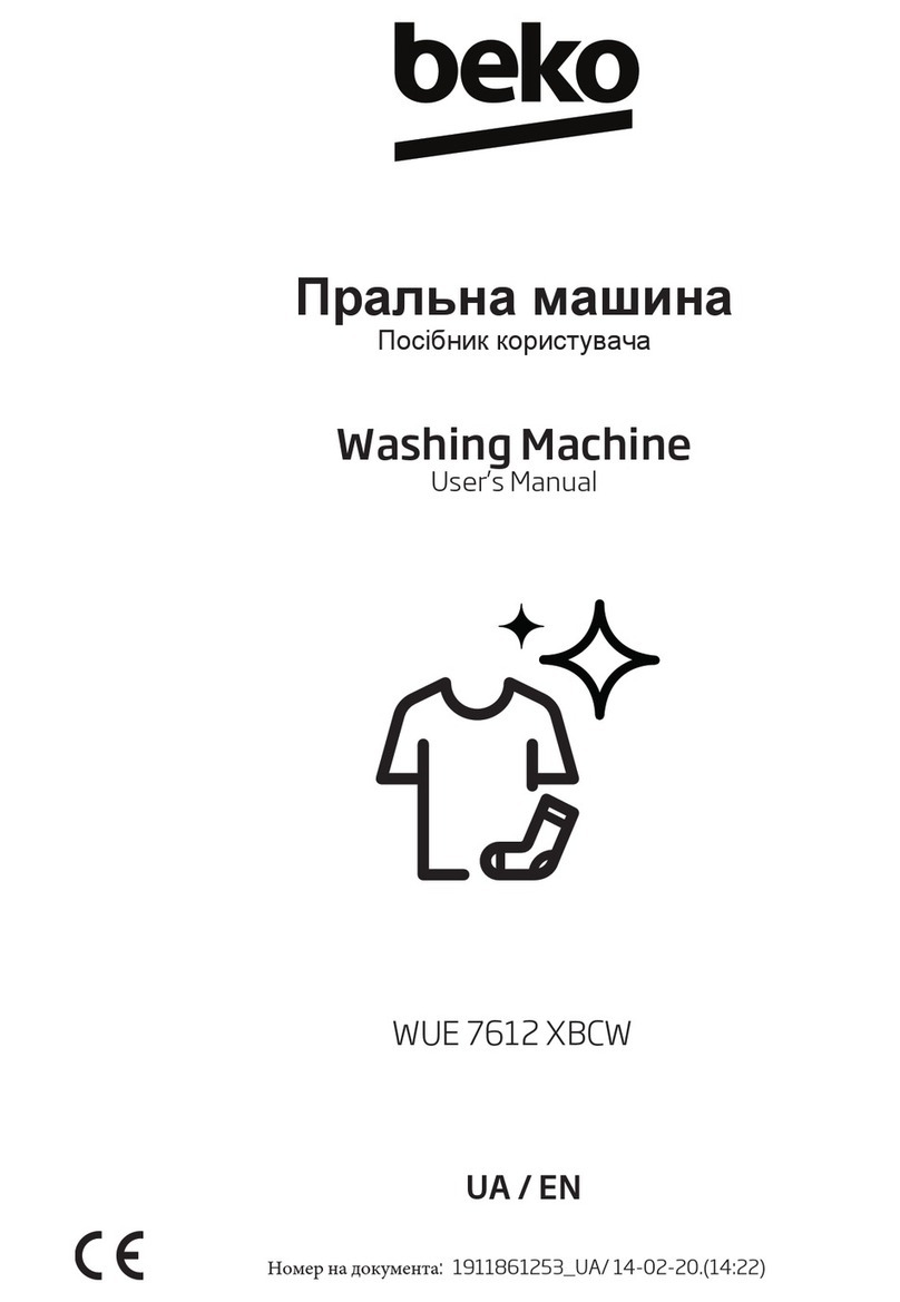 Beko WUE 7612 XBCW User manual