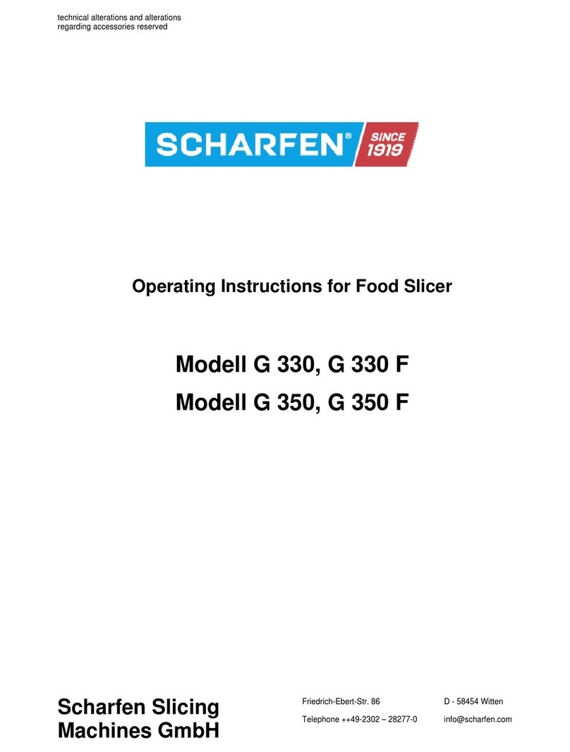 Scharfen G 330 F operating instructions