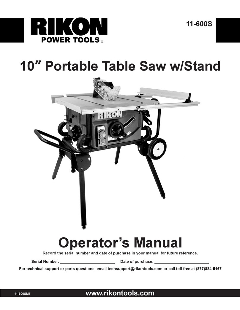 Rikon Power Tools 11-600S User manual