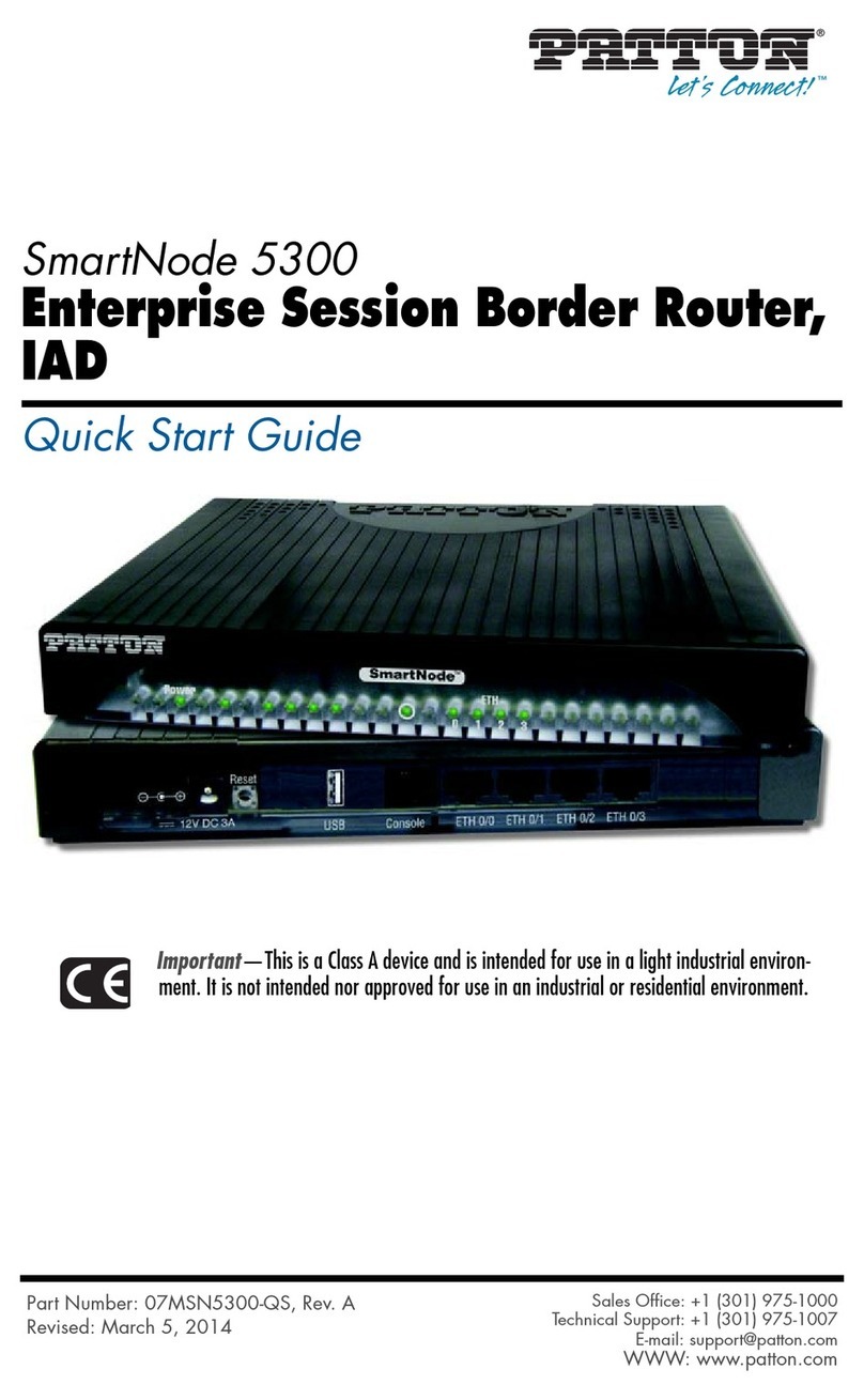 Patton SmartNode 5300 User manual