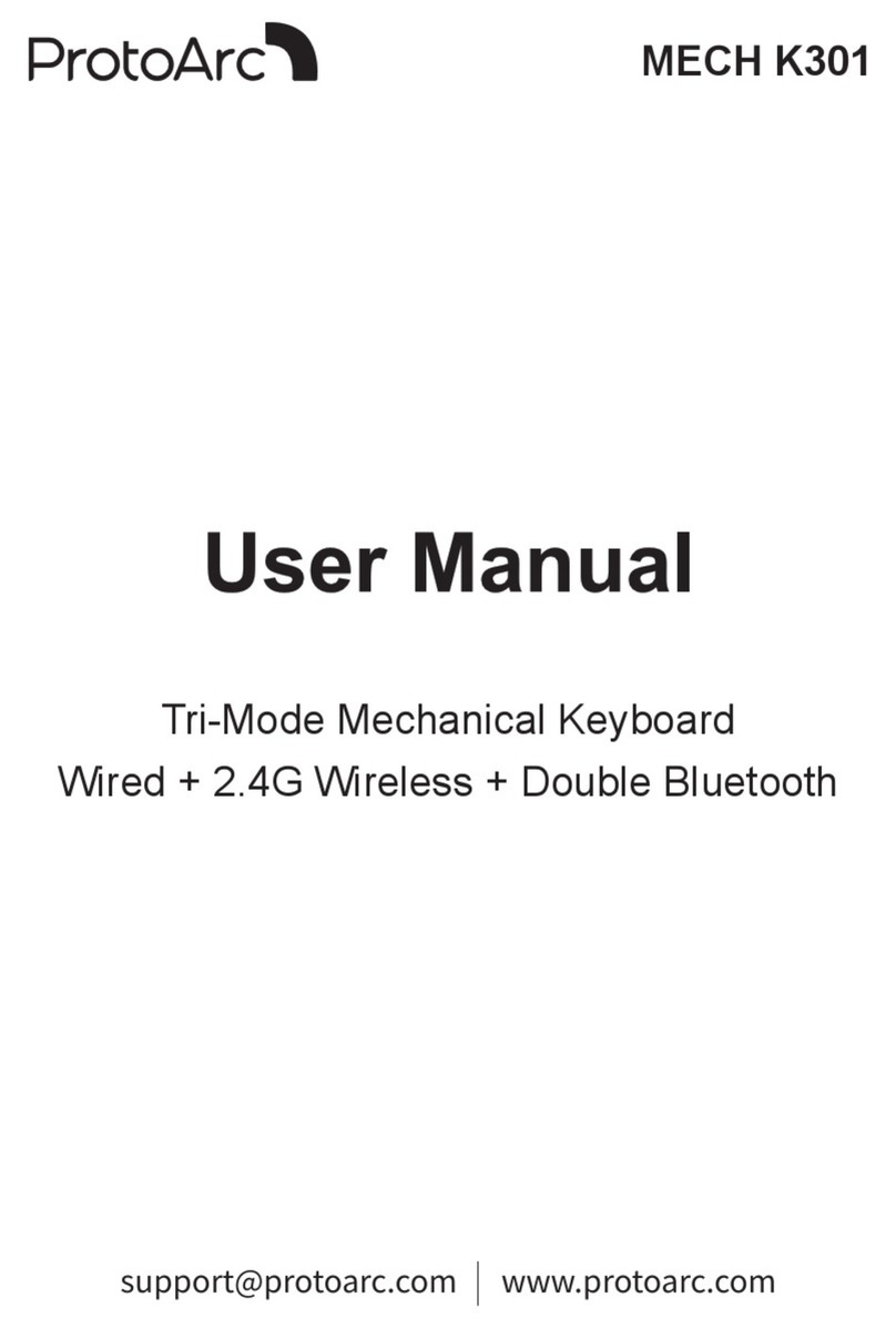 ProtoArc MECH K301 user manual
