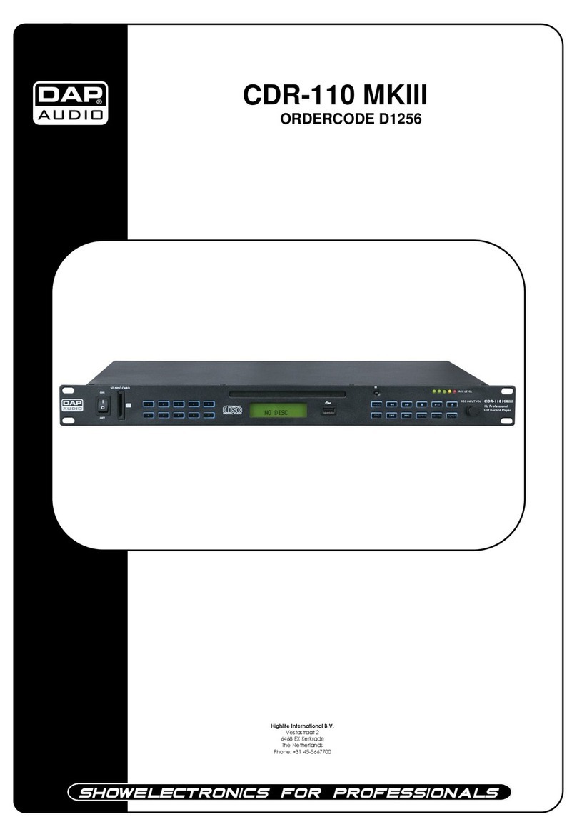 DAPAudio D1256 manual
