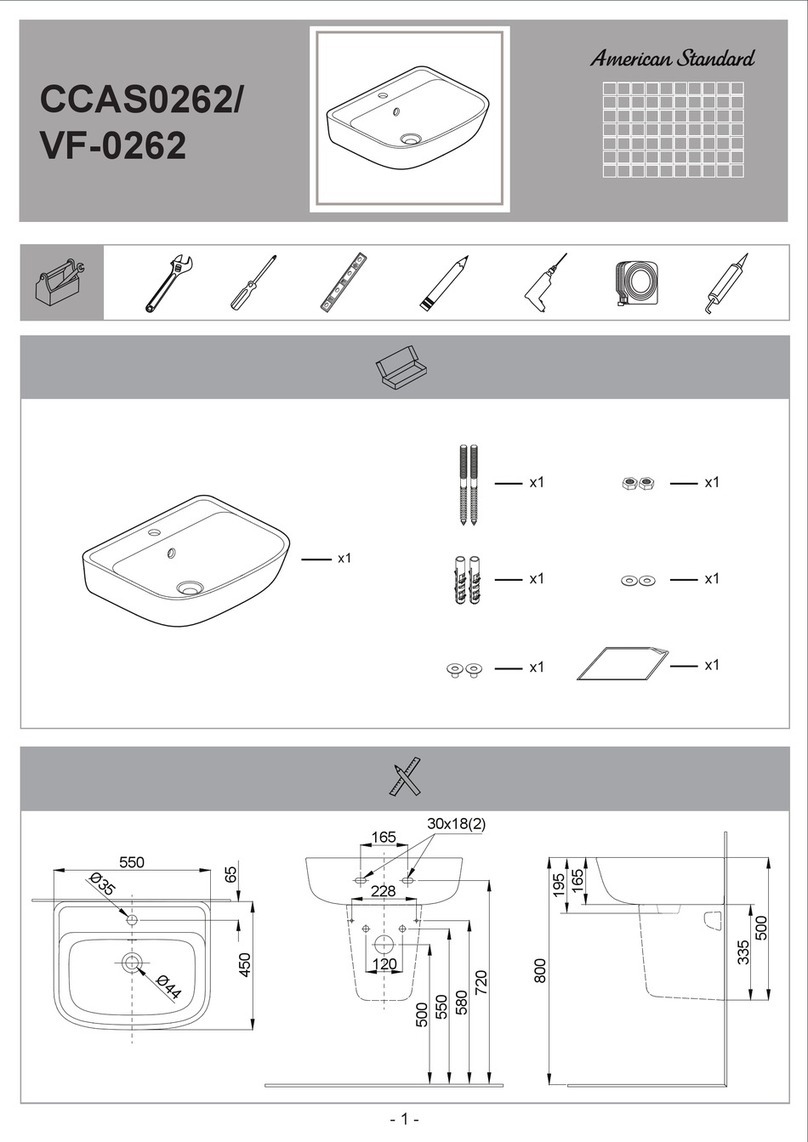 American Standard CCAS0262 quick start guide American Standard CCAS0262 quick start guide