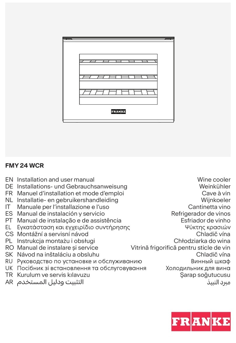 Franke FMY 24 WCR Installation and user manual