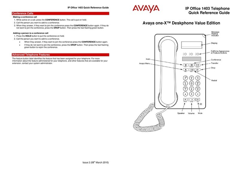 Avaya 1403 User manual