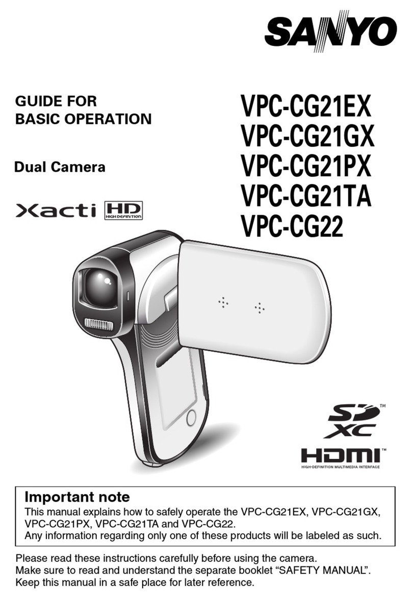 Sanyo VPC-CG21EX Guide for basic operation Sanyo VPC-CG21EX Guide for basic operation