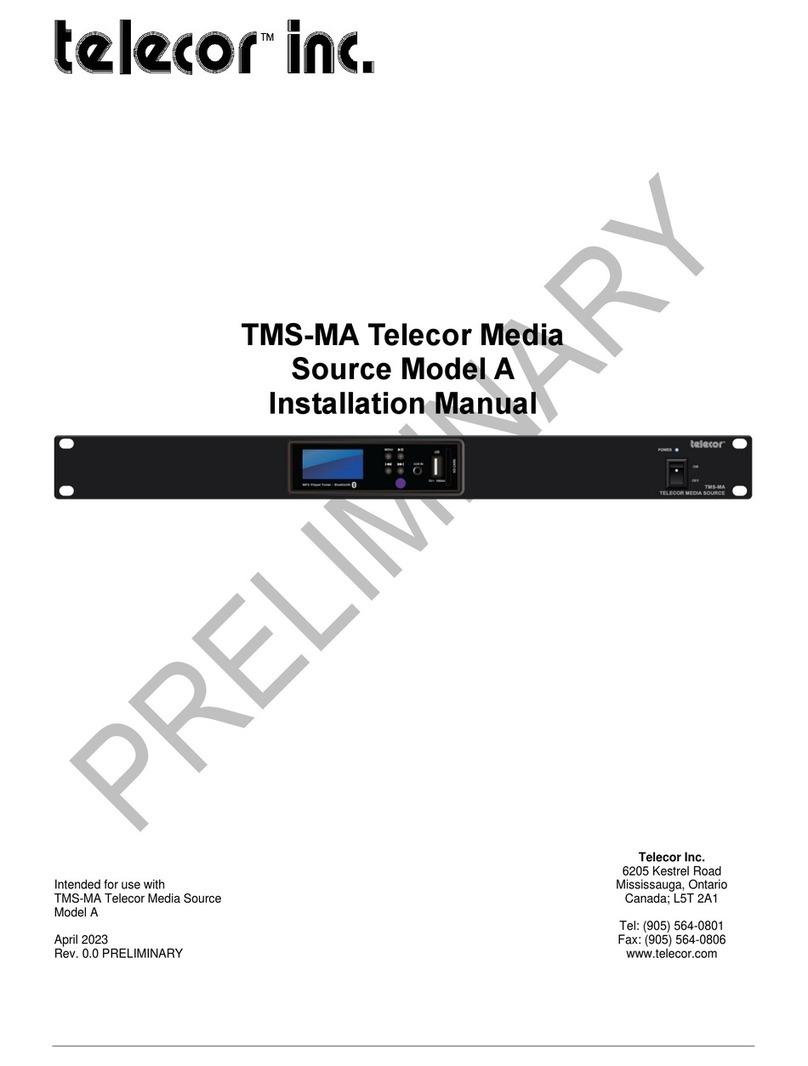 Telecor TMS-MA installation manual