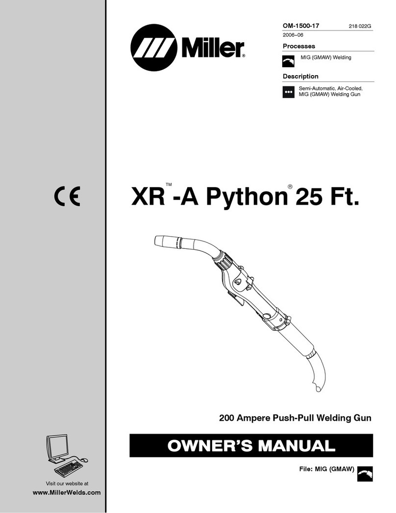 Miller XR Python 25 Ft. owner's manual