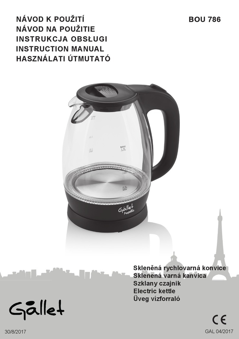 Gallet BOU 786 instruction manual