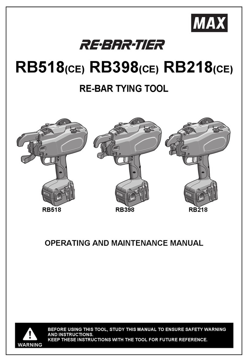 Max RB518 CE Operating instructions