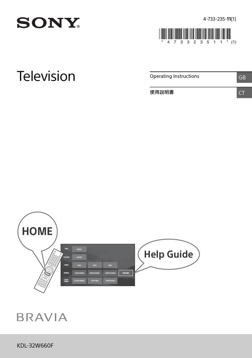 Sony BRAVIA KDL-32W660F User manual
