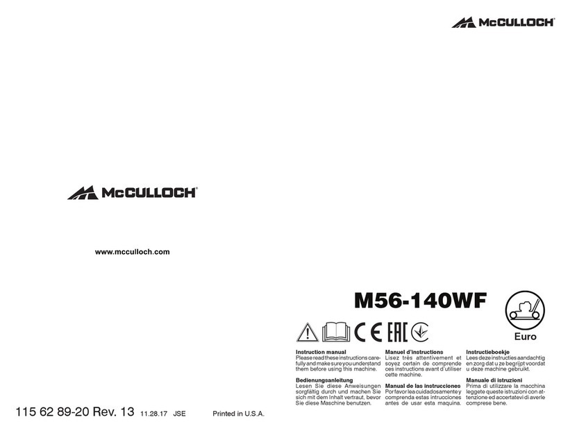 McCulloch M56-140WF User manual