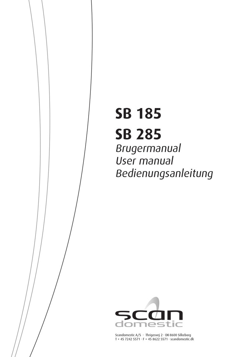 Scandomestic SB 185 User manual