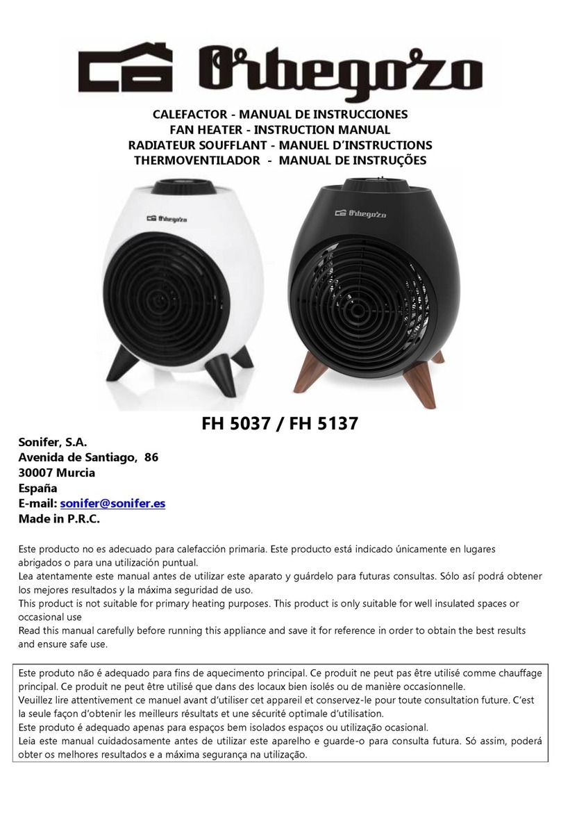 Orbegozo FH 5037 User manual Orbegozo FH 5037 User manual