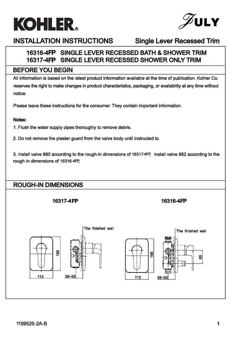 Kohler 16316-4FP User manual