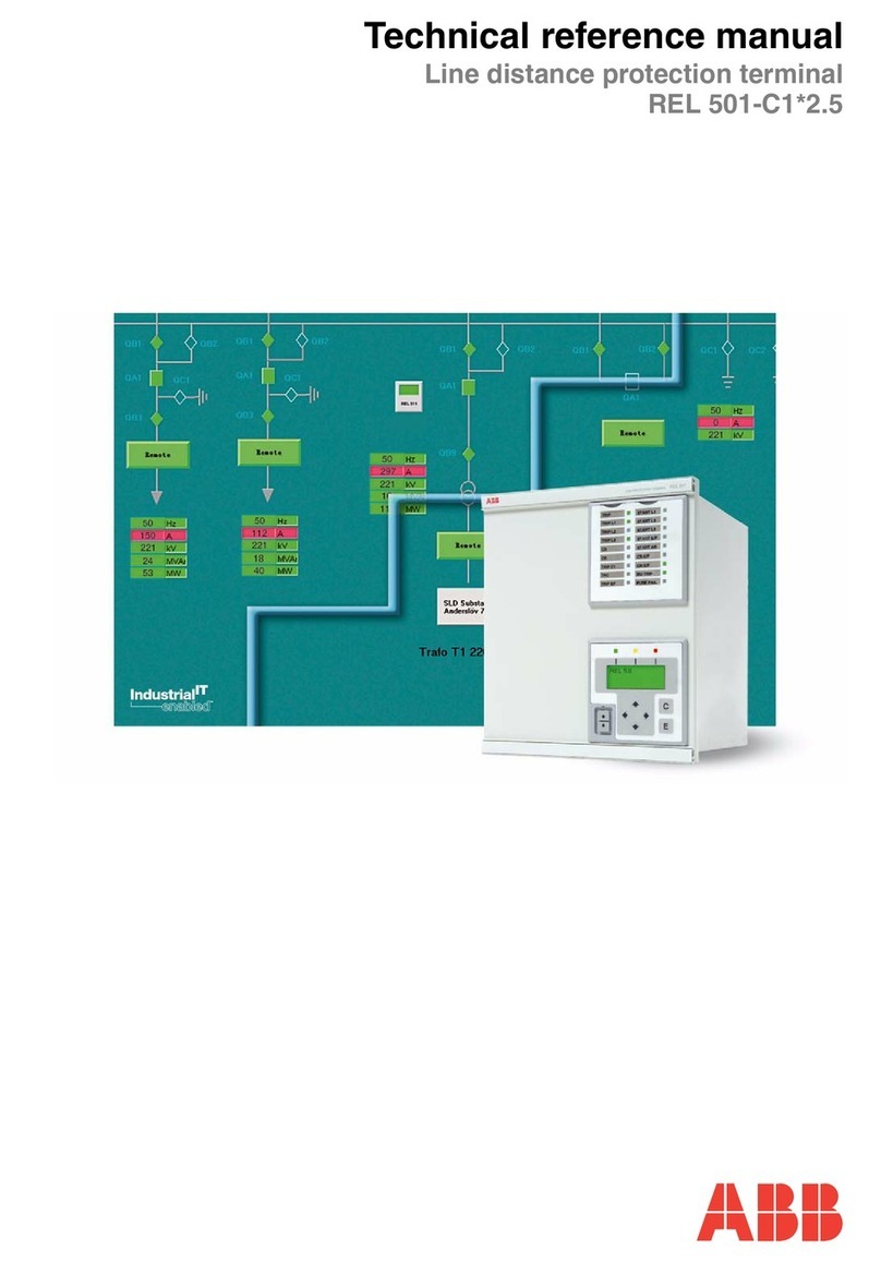 ABB REL 501-C1 2.5 Technical reference manual