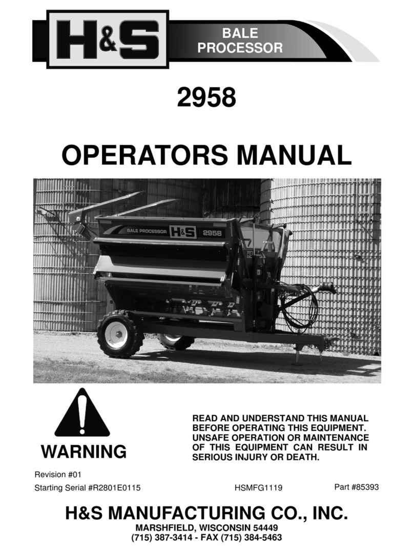 H&S 2958 Operator's manual