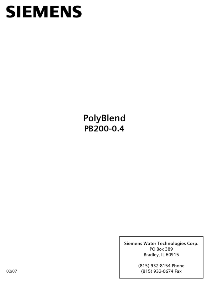 Siemens PolyBlend PB200-0.4 Installation and operating instructions