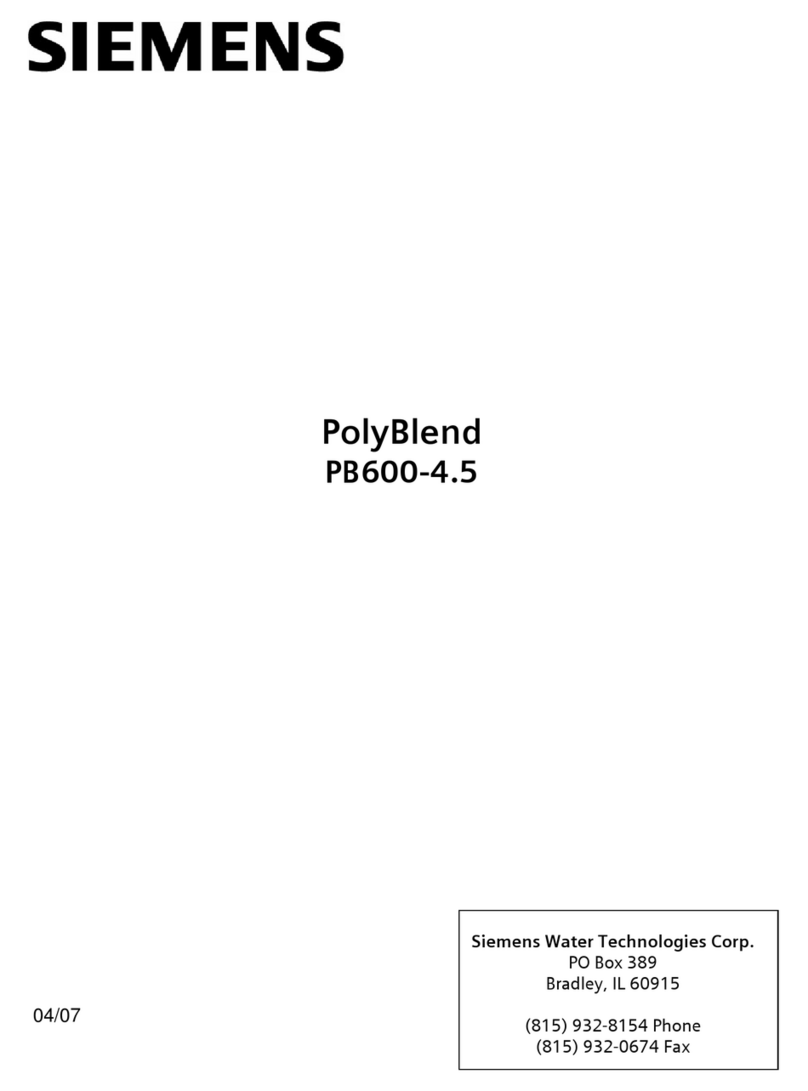 Siemens PolyBlend PB600-4.5 User manual
