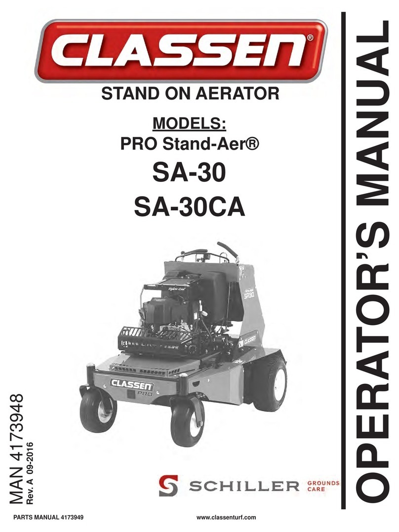 Classen PRO Stand-Aer SA-30CA Operator's manual