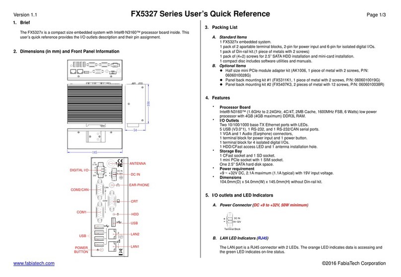 FabiaTech FX5327 User manual
