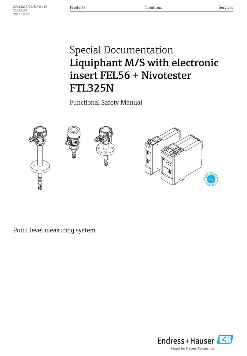 Endress+Hauser Liquiphant M/S with electronic Insert FEL56 Special Documentation Endress+Hauser Liquiphant M/S with electronic Insert FEL56 Special Documentation