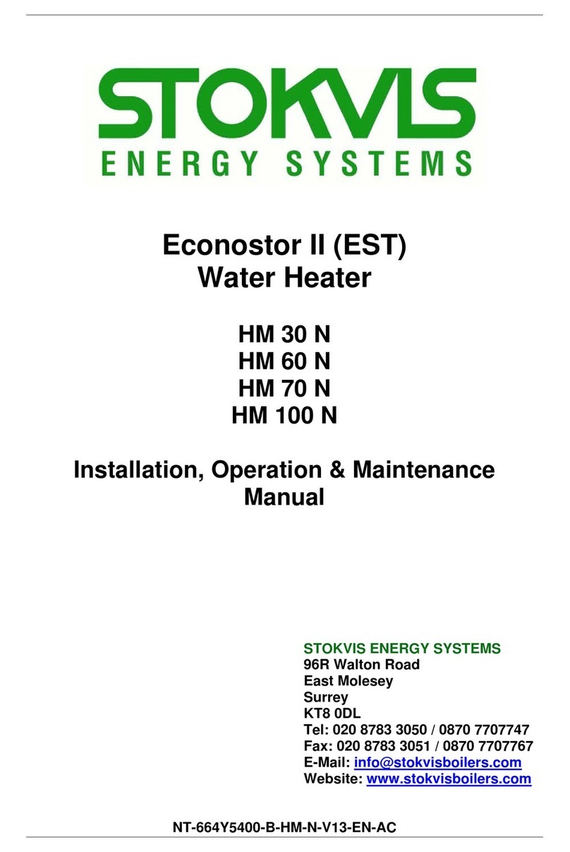 STOKVIS ENERGY SYSTEMS Econostor II Installation, operation & maintenance manual