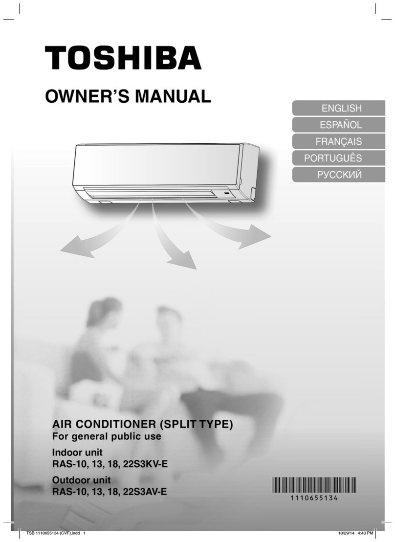 Toshiba RAS-10S3KV-E User manual