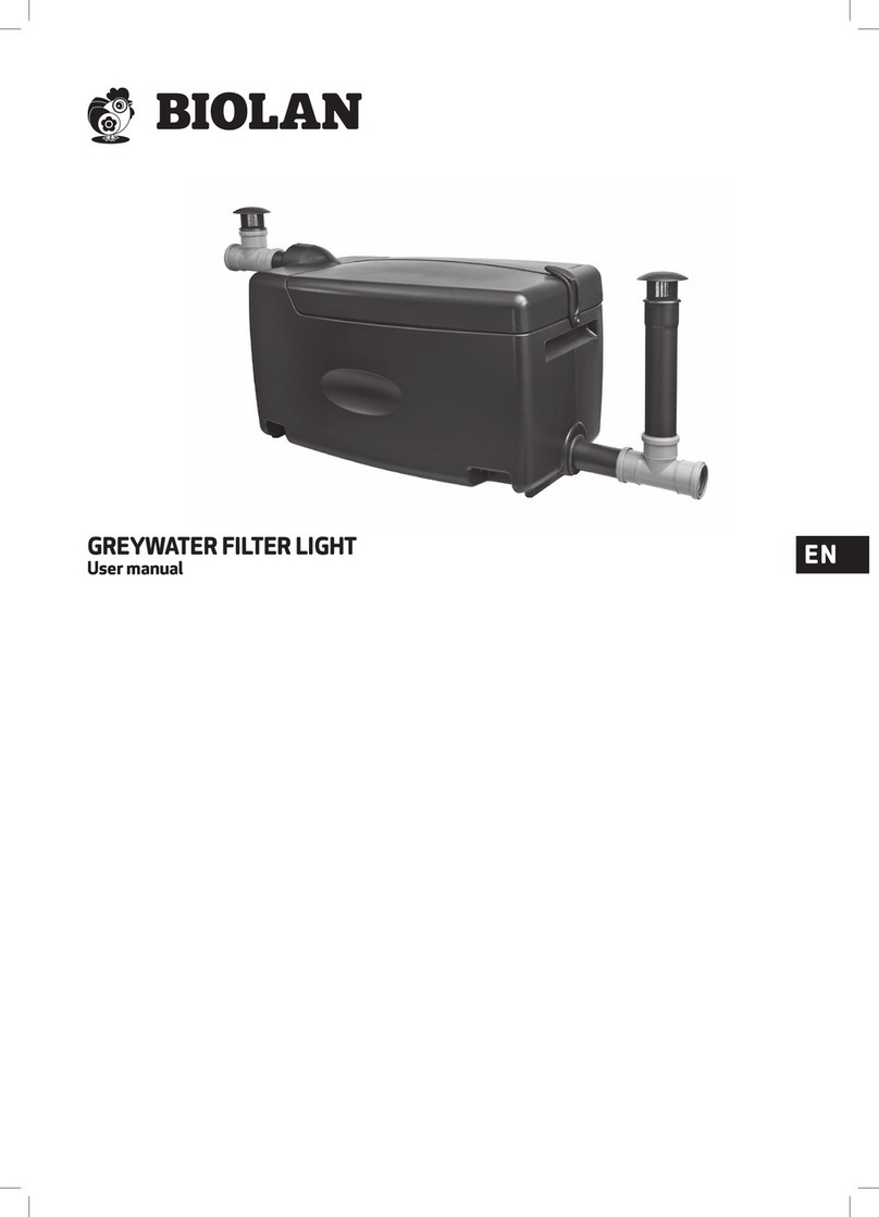 BIOLAN GREYWATER FILTER LIGHT User manual