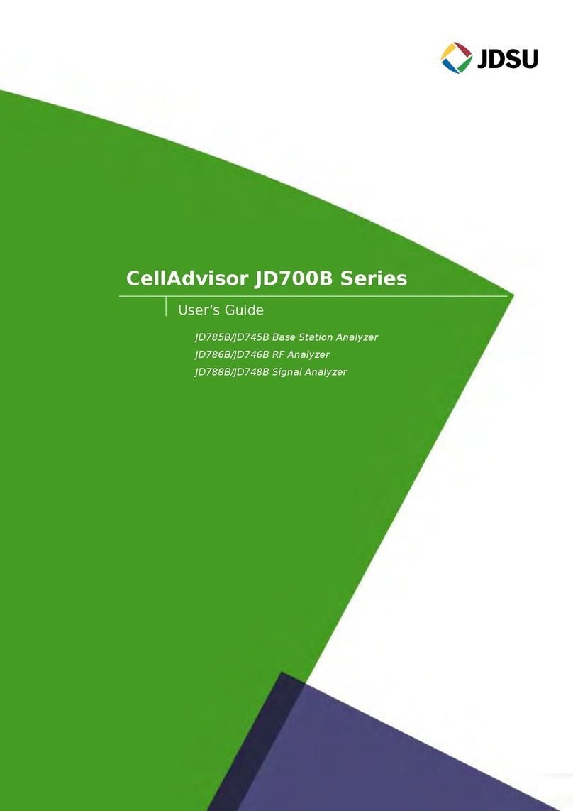 JDS Uniphase CellAdvisor JD700B Series User manual