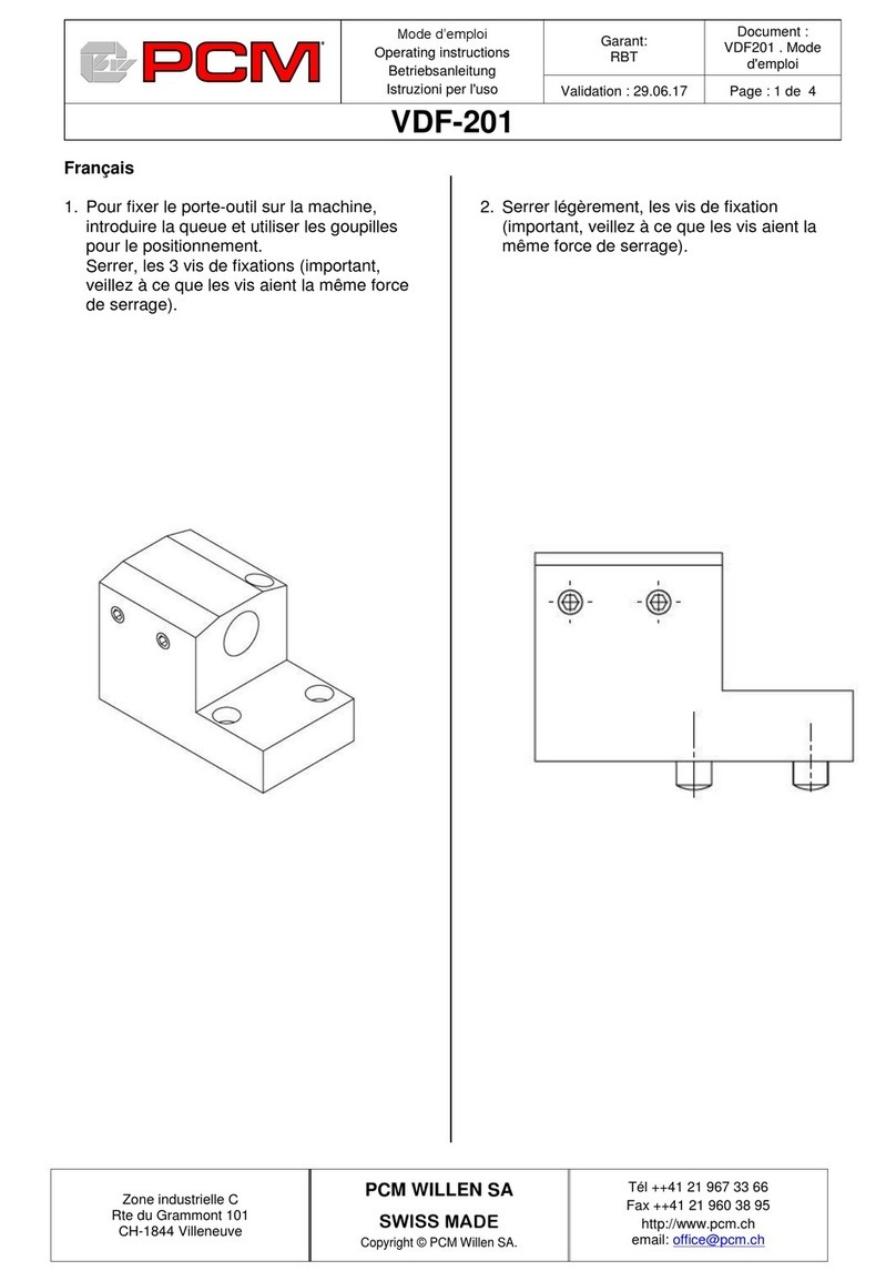 PCM VDF-201 User manual