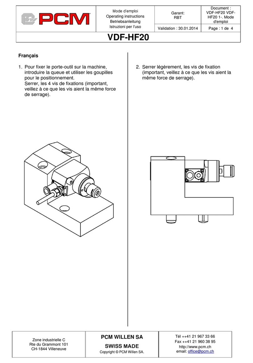 PCM VDF-HF20 operating instructions